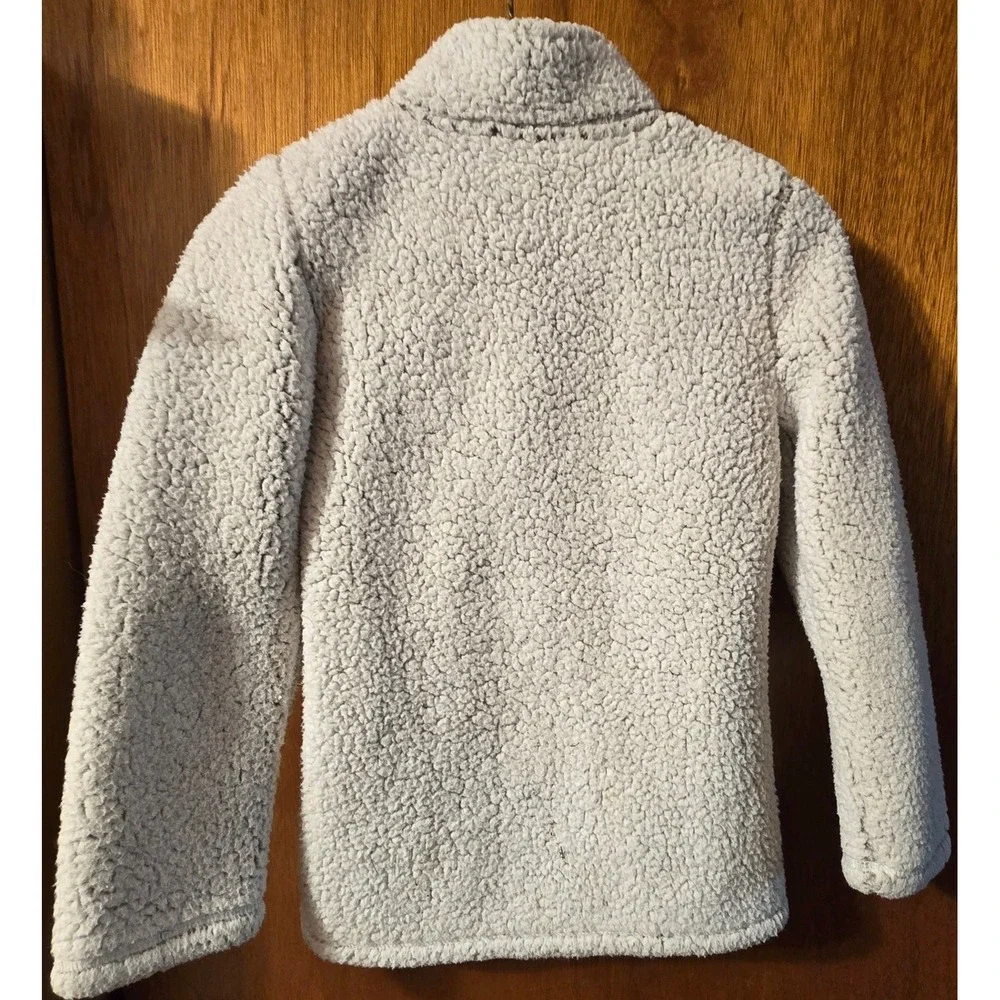 Buffalo Sabres NHL Girls Cream/Off‎ White Sherpa Fleece Full Zip Jacket Kids S